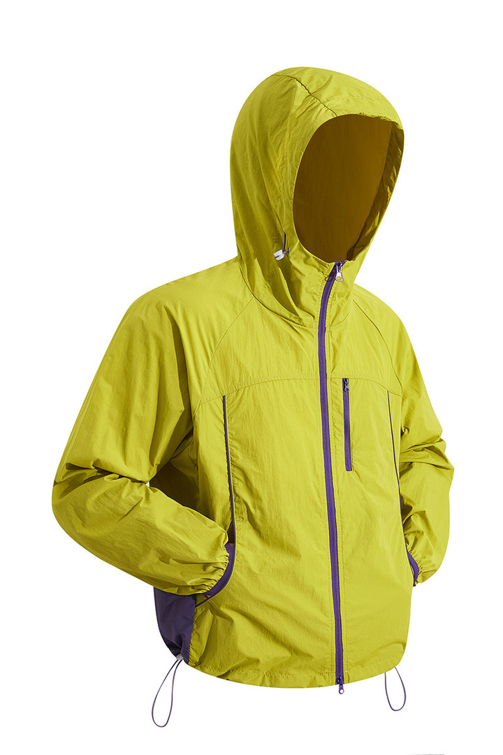 Herren Ultraleichte Kapuzenwindjacke aus Ripstop mit verstellbarem Saum & Brustreißverschluss Drune