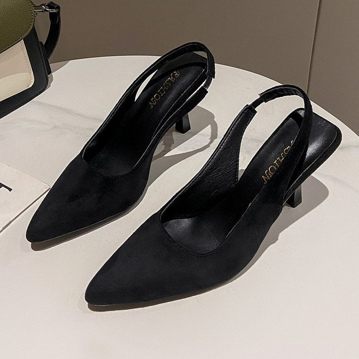 Damen Slingback-Pumps mit elegantem spitzem Zehenbereich und komfortablem Blockabsatz Drune