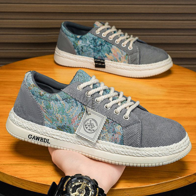 Damen modische Sneakers mit einzigartigem Textil-Mix und komfortabler Sohle Drune