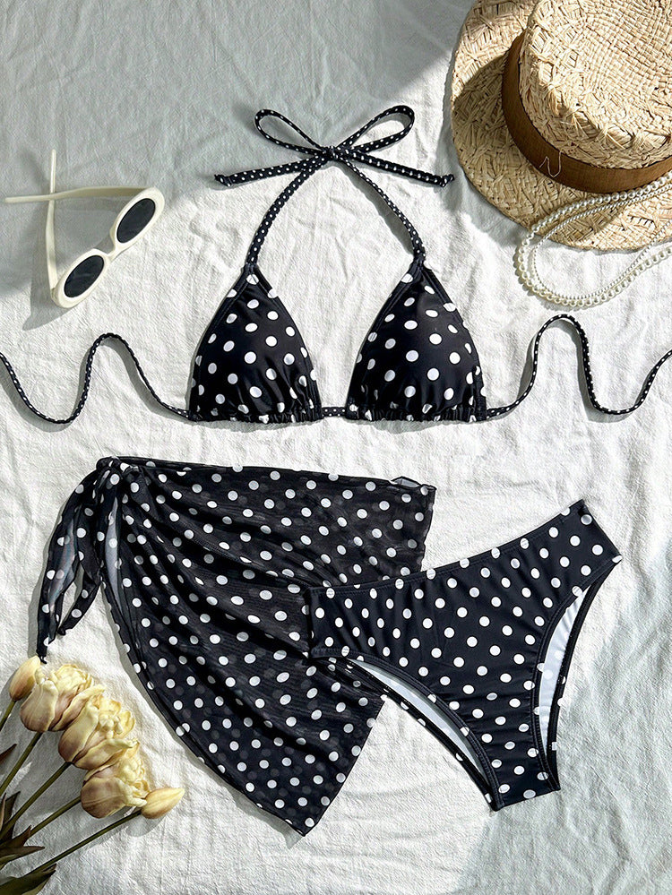 Damen Triangel-Bikini-Set mit passendem Pareo Drune
