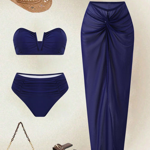 Damen Badeanzug-Set mit elegantem Rock von Drune