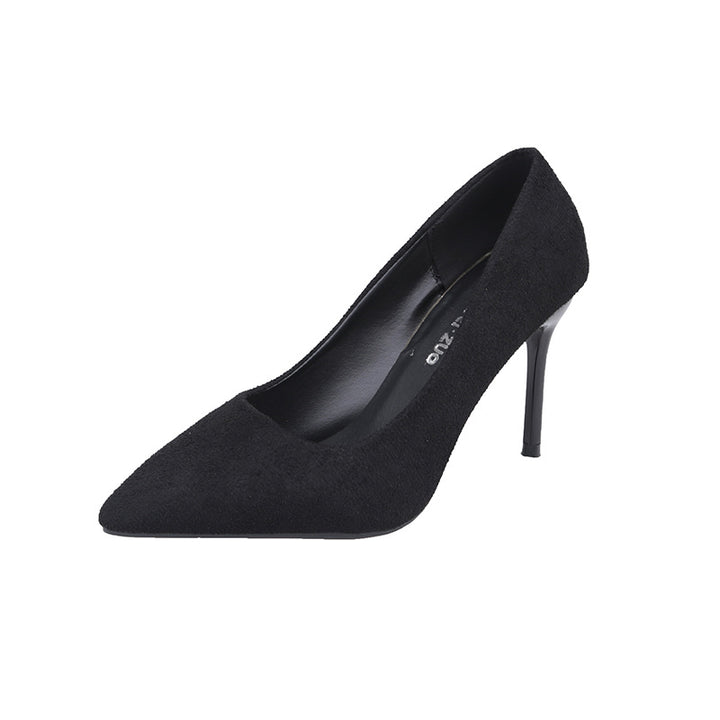 Damen Stiletto-Pumps mit Veloursfinish, gepolsterter Komfortinnensohle und schlankem Absatz Drune
