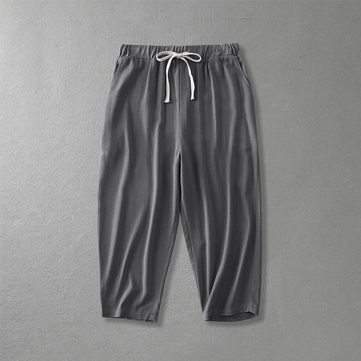 Damen Locker geschnittene Freizeit-Hose mit elastischem Bund und Tunnelzug Drune