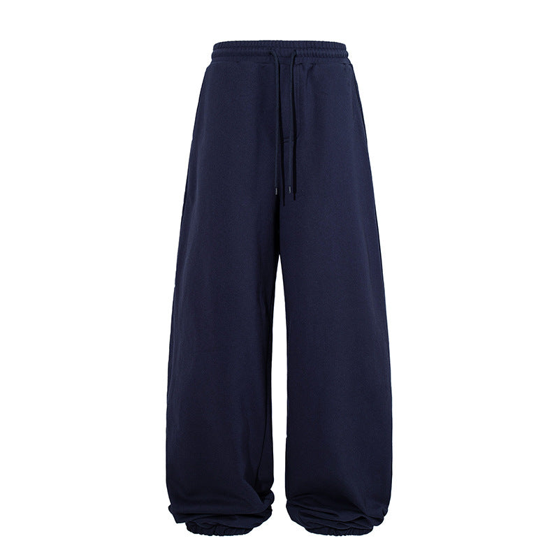 Damen Extraweite Palazzo-Sweathose mit hohem Komfortbund und Ballon-Saum Drune