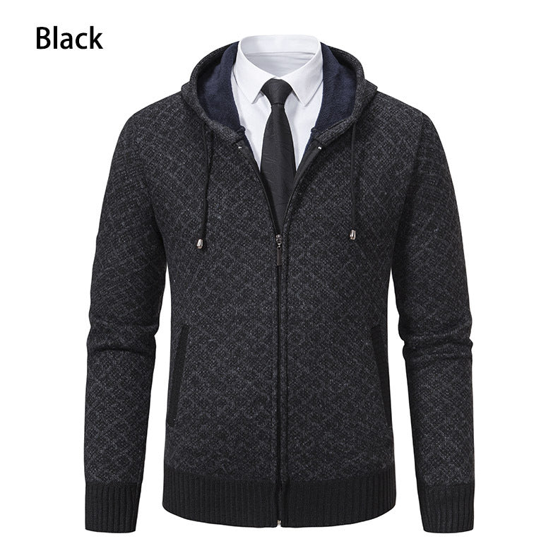 Herren modische Sweatjacke mit Kapuze und elegantem Muster Drune