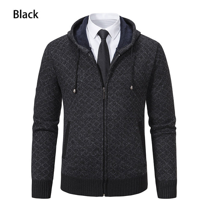 Herren modische Sweatjacke mit Kapuze und elegantem Muster Drune