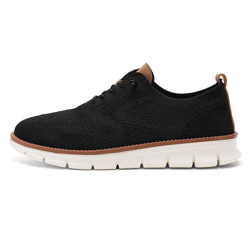 Herren gestrickter Komfort-Sneaker mit atmungsaktivem Strickoberteil und flexibler EVA-Laufsohle Drune