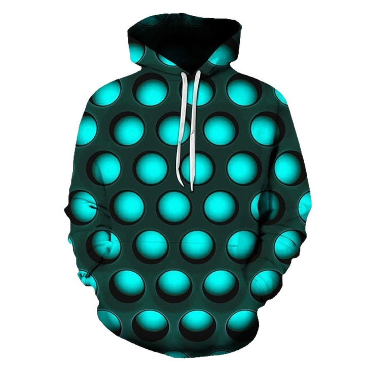 Damen Kreativer Kapuzenpullover mit geometrischem Muster Drune