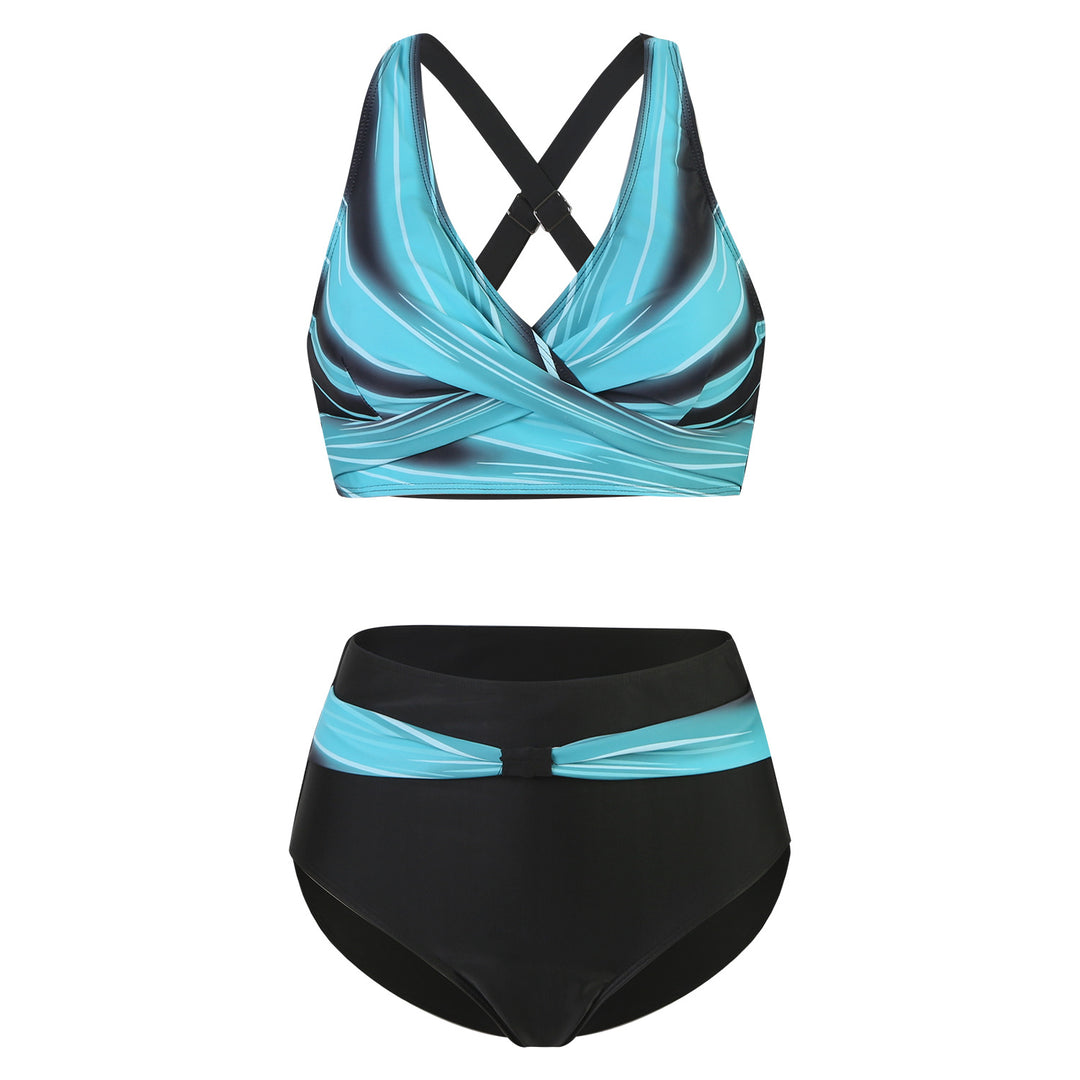 Damen Hochtaillierter Sport-Bikini mit elegantem Rückenschnitt Drune