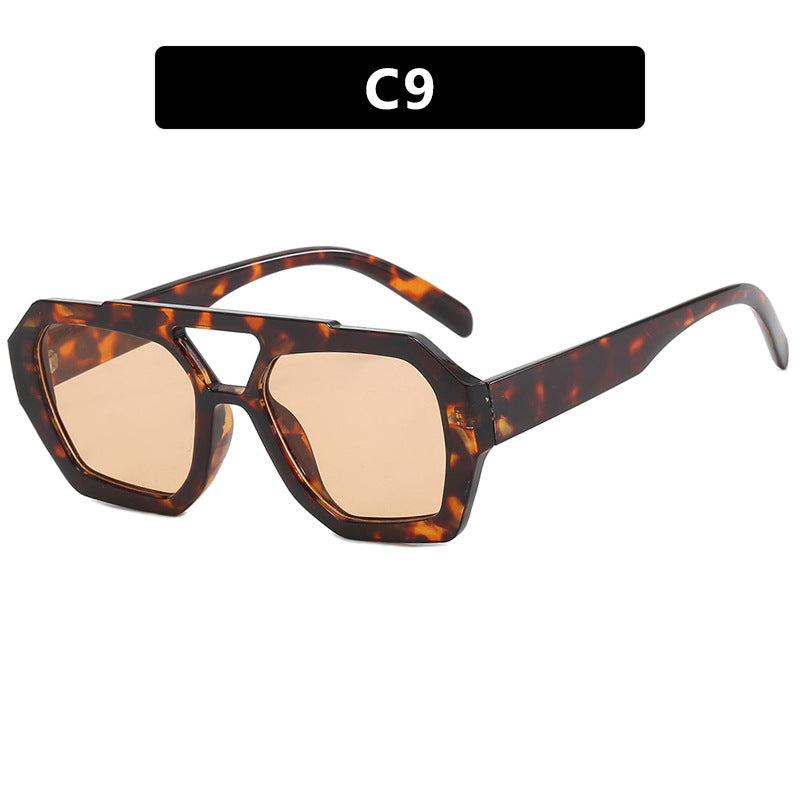 Drune | Unregelmäßige Doppelstrahl-Sonnenbrille