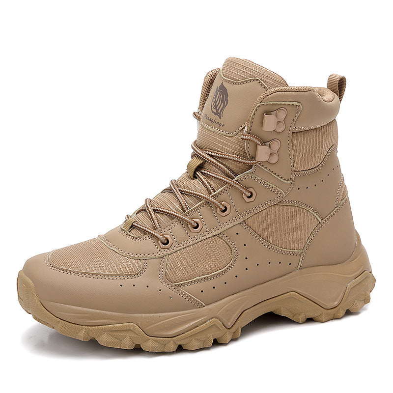 Herren Robuster Trekking- und Einsatzstiefel mit Knöchelstütze und profilierter Gummisohle Drune
