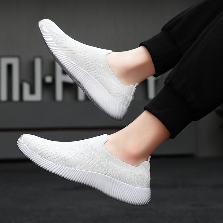 Unisex nan ultraleichter Schlupfschuh aus Feinstrick mit anatomischem Komfortfußbett und gerippter Flexlaufsohle Drune