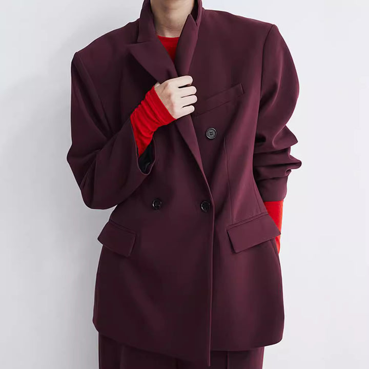 Damen Oversized Blazer mit doppelter Knopfleiste und modernem Schnitt Drune