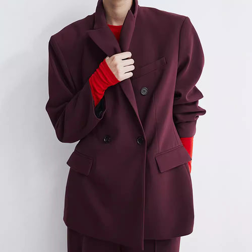Damen Oversized Blazer mit doppelter Knopfleiste und modernem Schnitt Drune