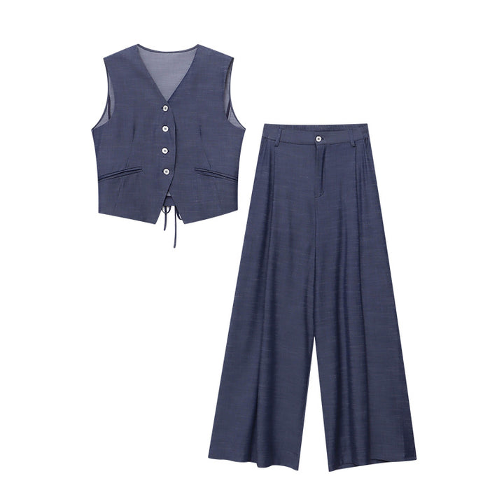 Damen elegante weite Hose mit komfortablem Schnitt Drune