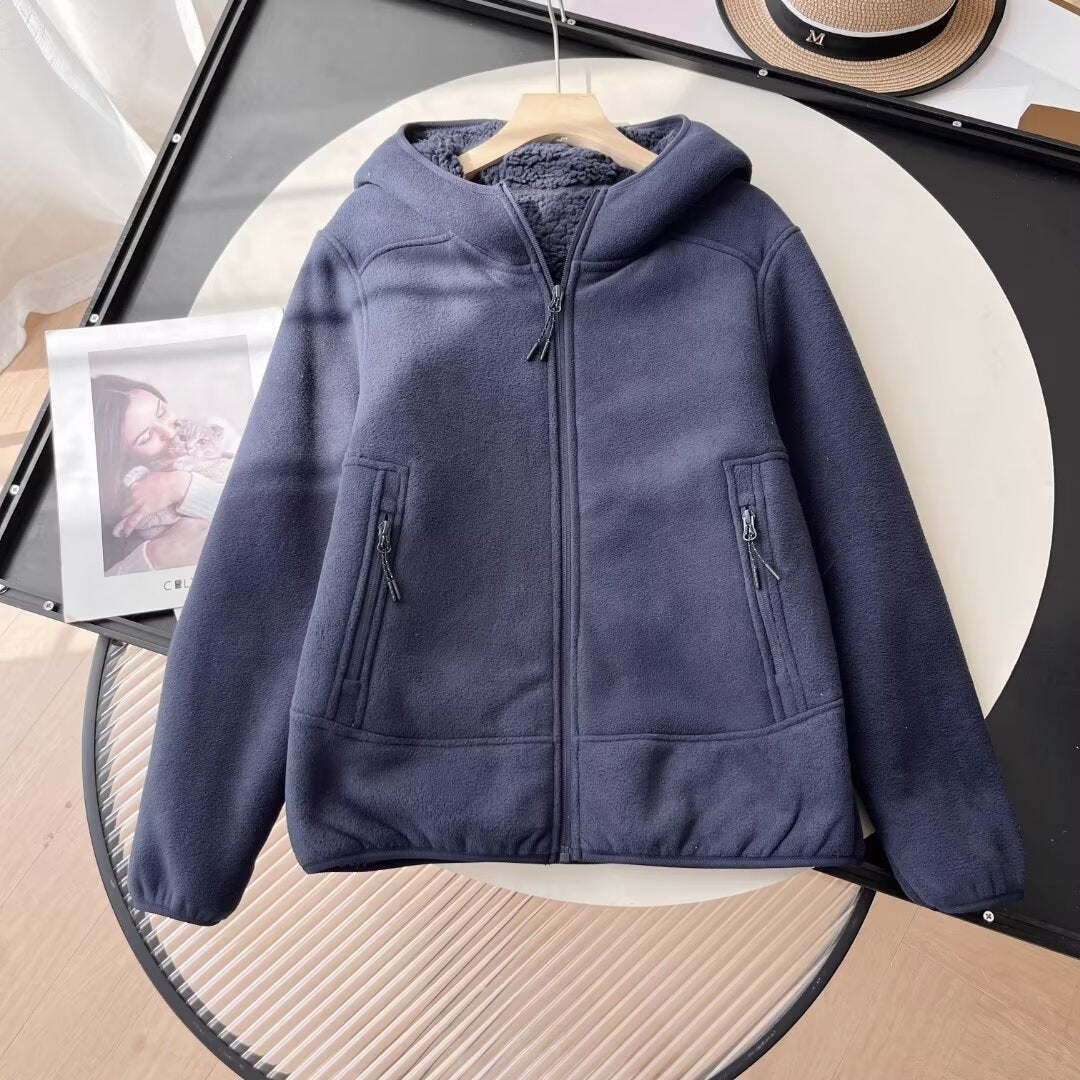 Damen Fleecejacke mit kuscheligem Innenfutter und praktischen Reißverschlusstaschen Drune