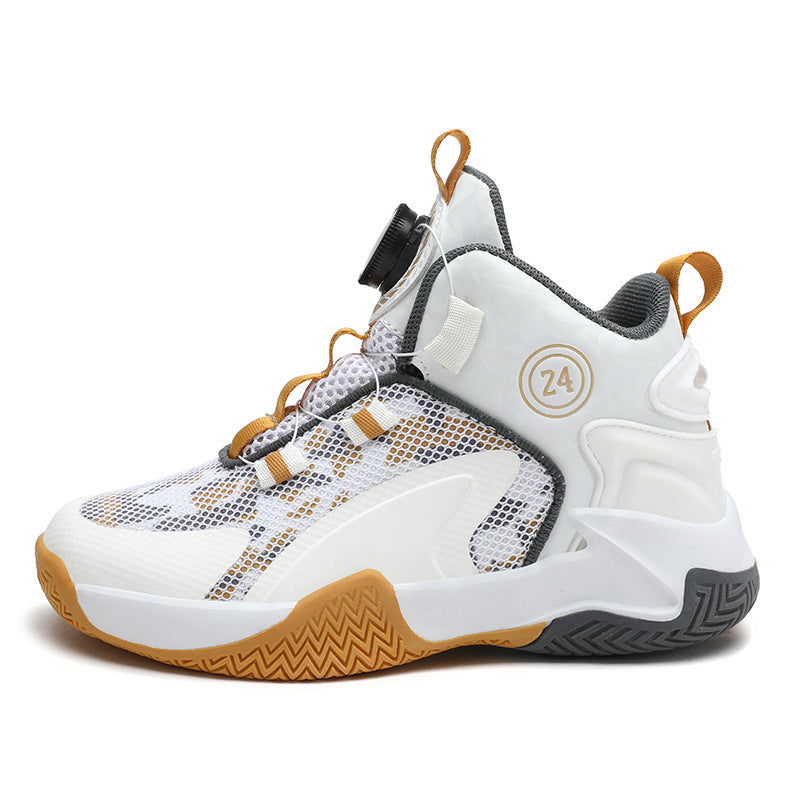 Unisex High-Top Basketball-Sneaker mit Drehverschluss und atmungsaktivem Mesh Drune