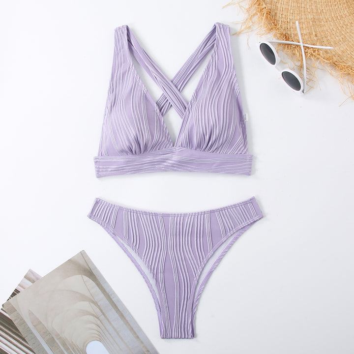Damen Raffiniertes Triangel-Bikini-Set Drune