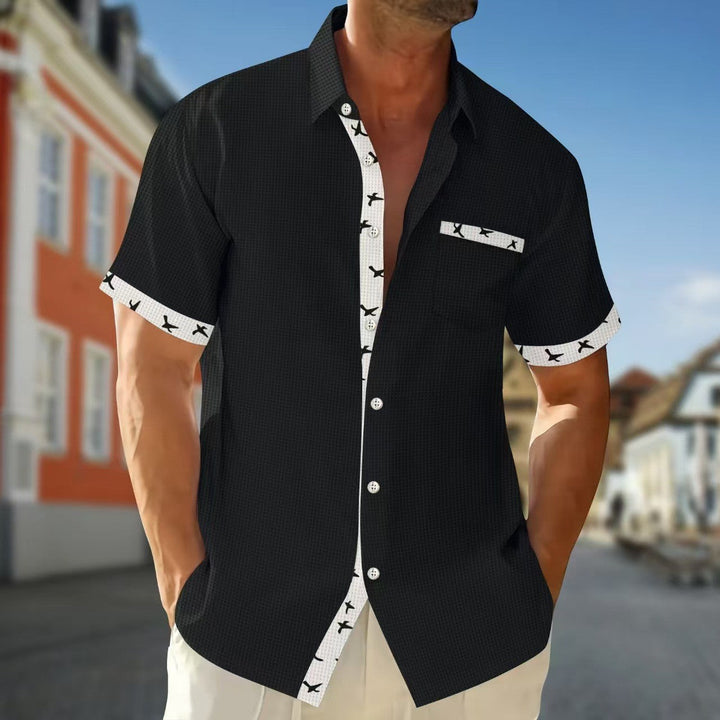 Herren Kurzarmhemd Drune
