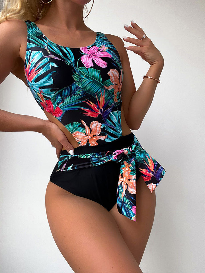 Damen Einteiliger Badeanzug mit modischem Cut-Out-Design Drune