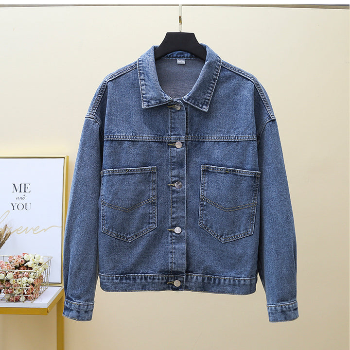 Damen Denimjacke mit großen aufgesetzten Taschen Drune