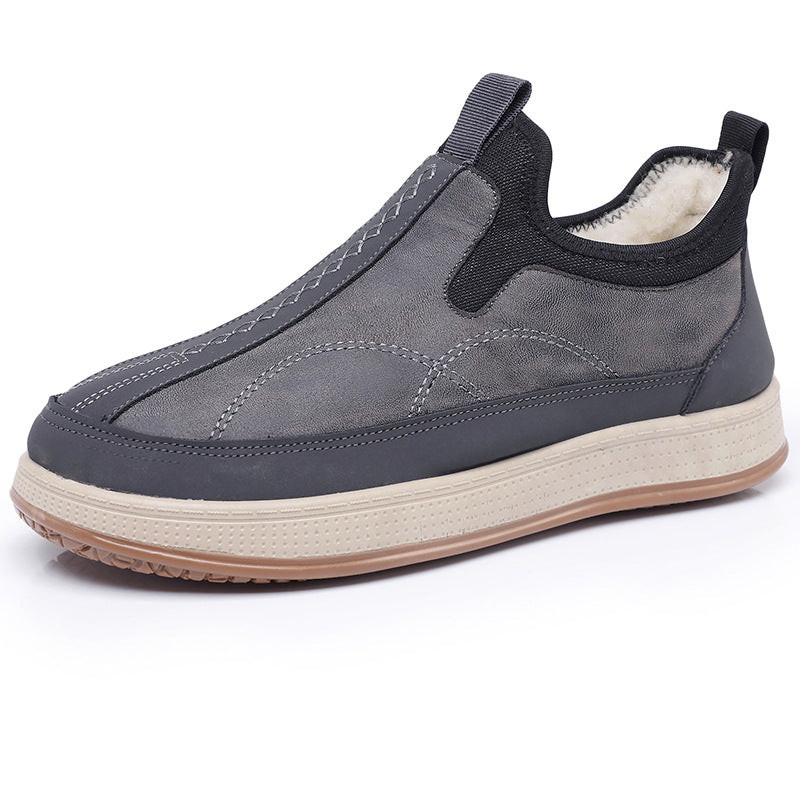 Damen Bequeme und stylische Warmfutter Slip-On Schuhe Drune