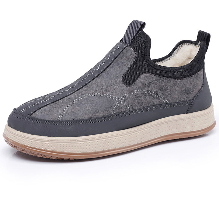 Damen Bequeme und stylische Warmfutter Slip-On Schuhe Drune