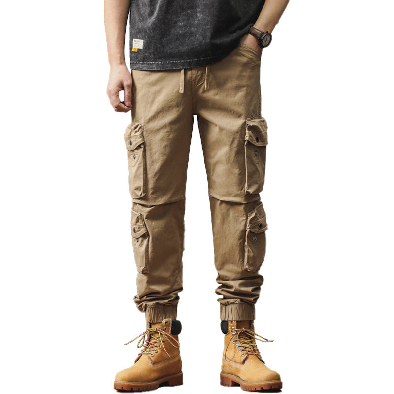 Herren Multifunktions-Cargo-Jogger mit abnehmbaren Kniepanelen, Utility-Taschen und elastischem Saum Drune