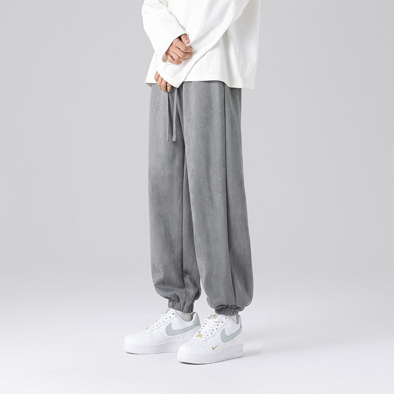 Herren Bequeme Fleece Jogginghose Drune