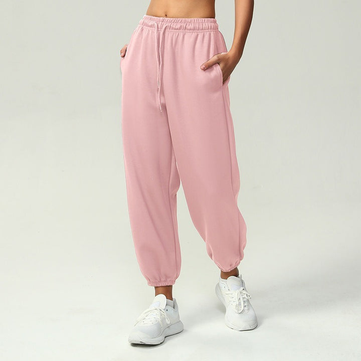 Damen nan atmungsaktive Performance-Joggerhose mit hohem Komfortbund, verstellbarem Kordelzug und elastischen Schlauchbündchen Drune