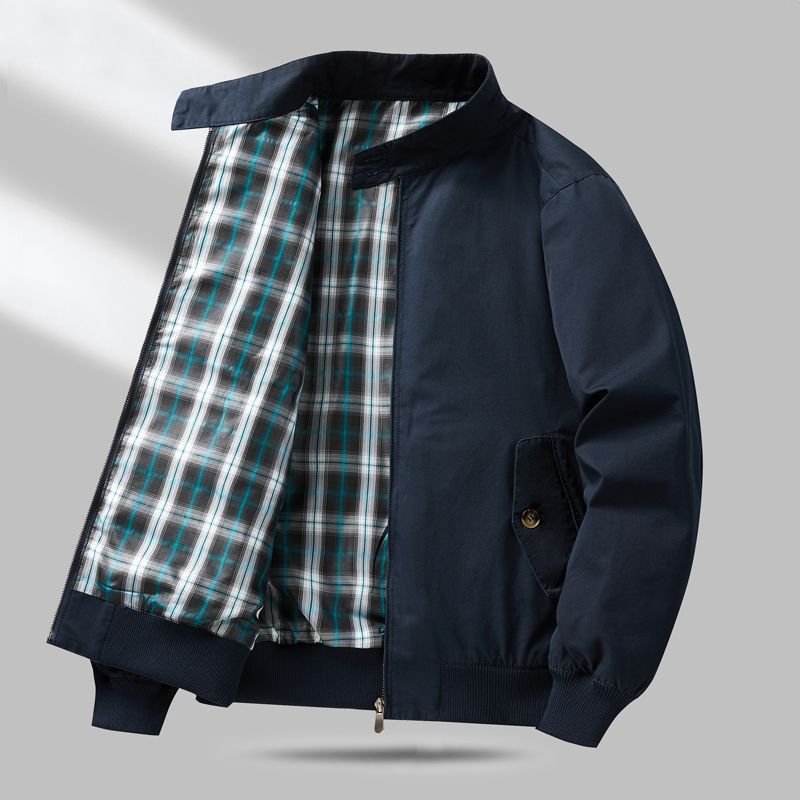 Herren Leichte Übergangsjacke mit Karo-Innenfutter Drune