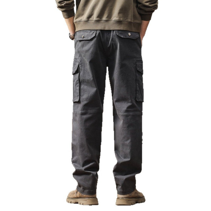 Herren Robuste Relaxed-Fit Cargohose mit verstärkten Knien und Mehrfach-Taschen Drune