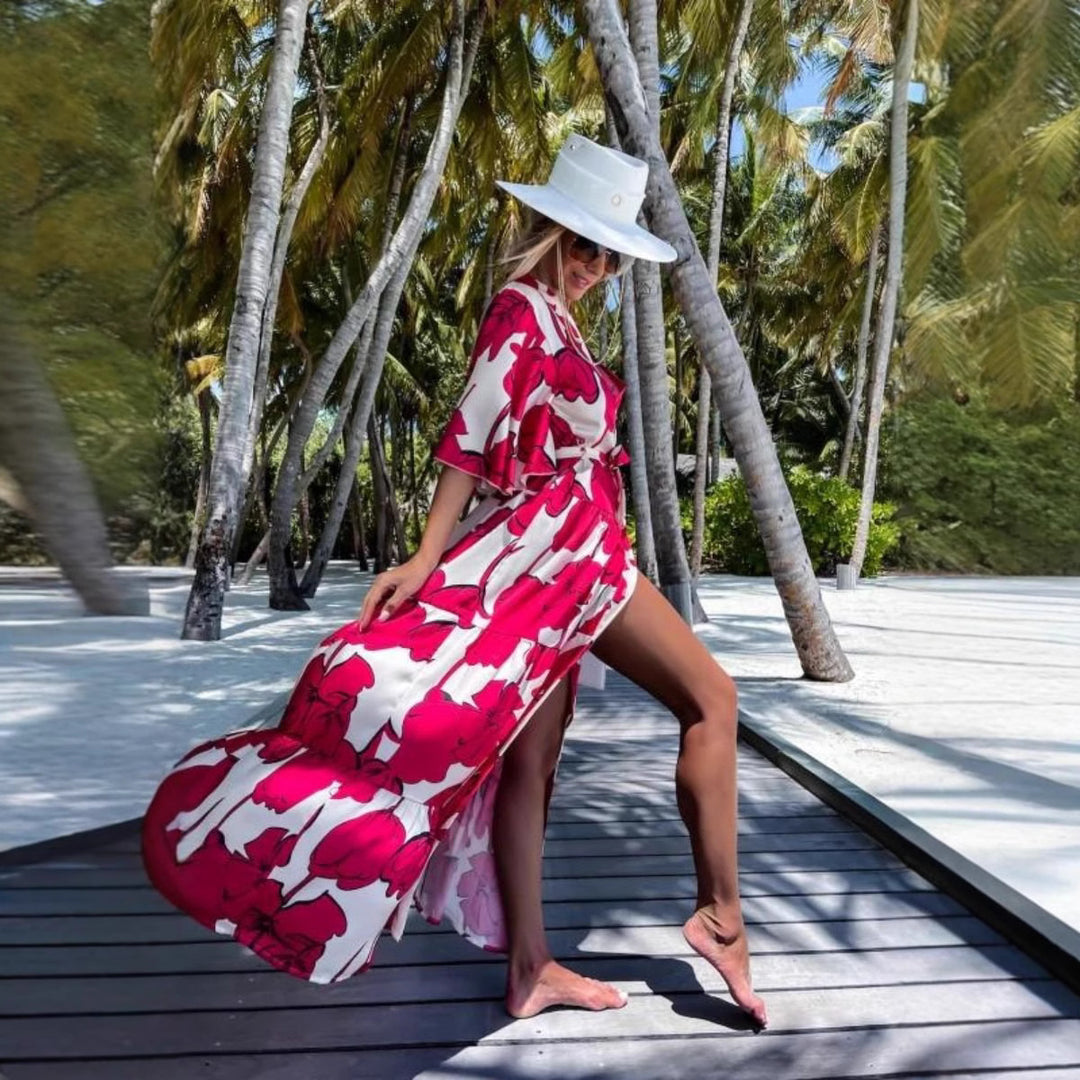 Damen eleganter Kimono mit floralem Design Drune