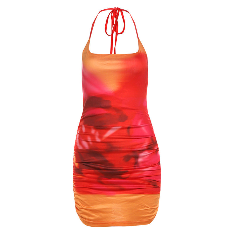 Damen Kurzkleid mit raffinierten Rüschendetails und atmungsaktivem Material Drune