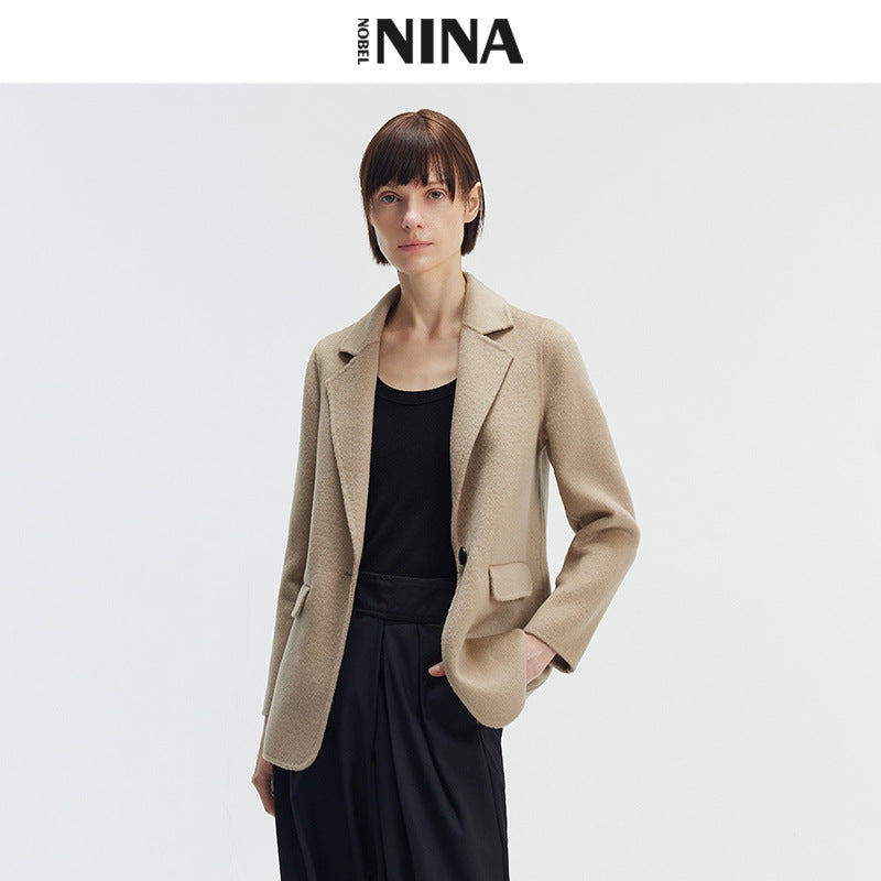 Damen Eleganter Wollblazer Drune
