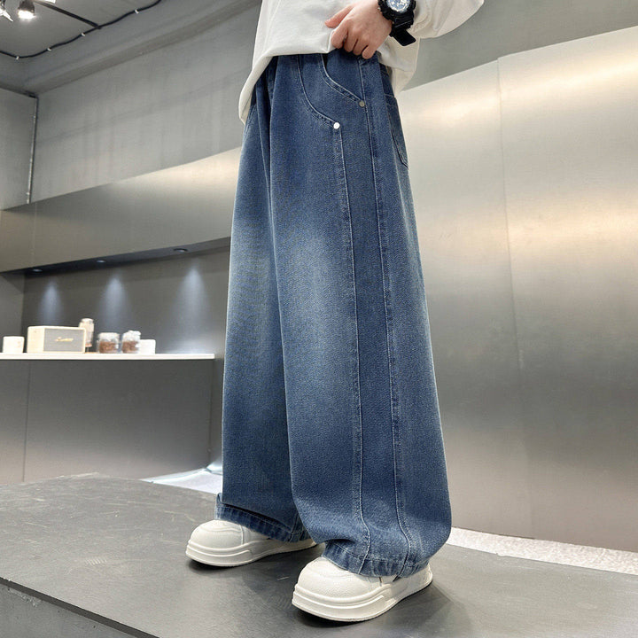 Unisex weite Jeanshose mit komfortablem Schnitt Drune