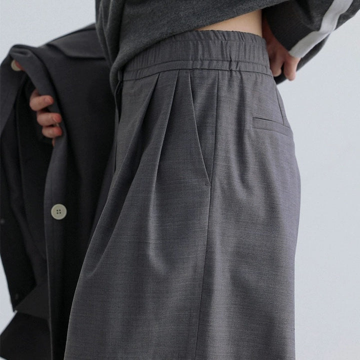 Damen elegante Hotpants mit hohen Bund und praktischen Taschen Drune