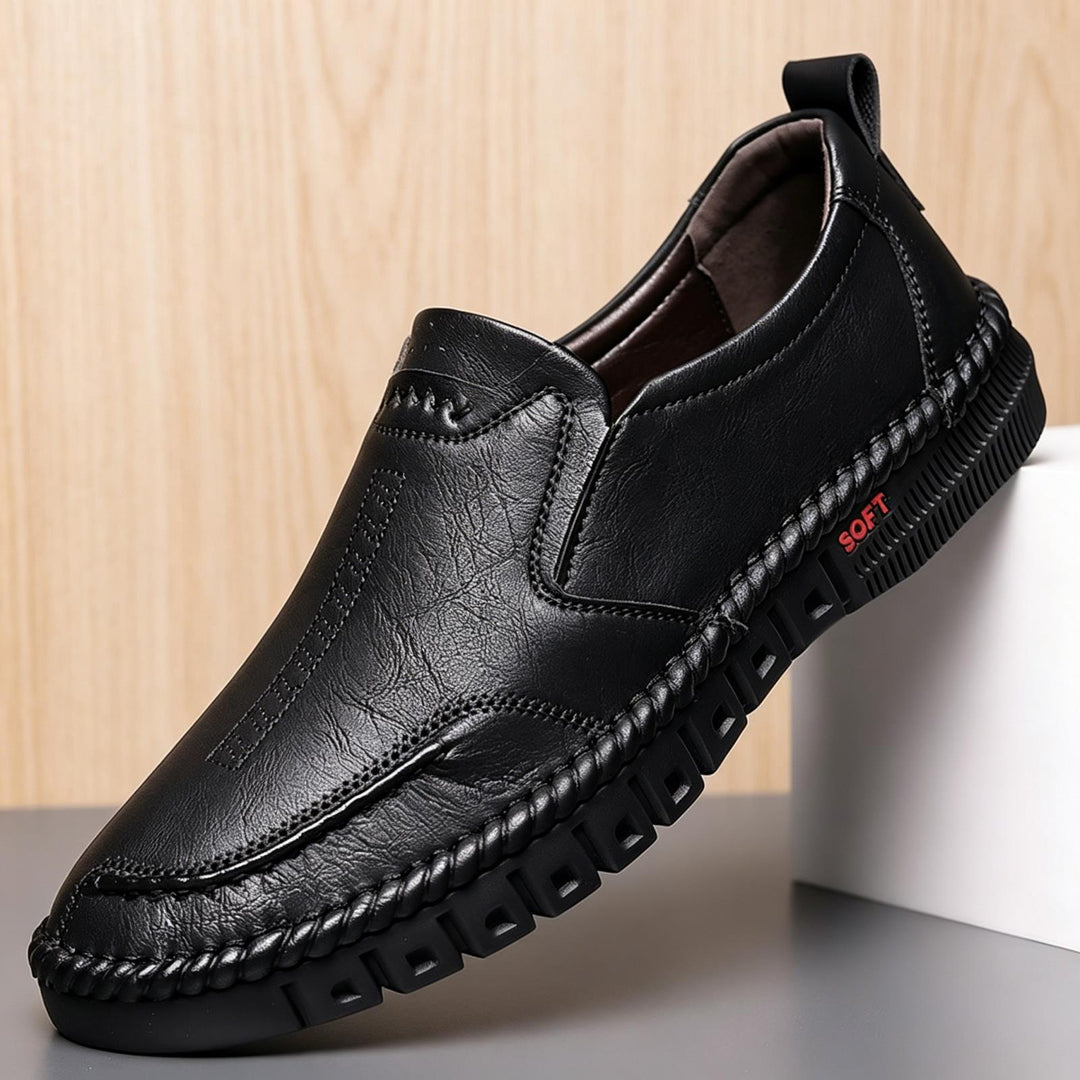 Herren Bequeme Slipper aus Leder Drune
