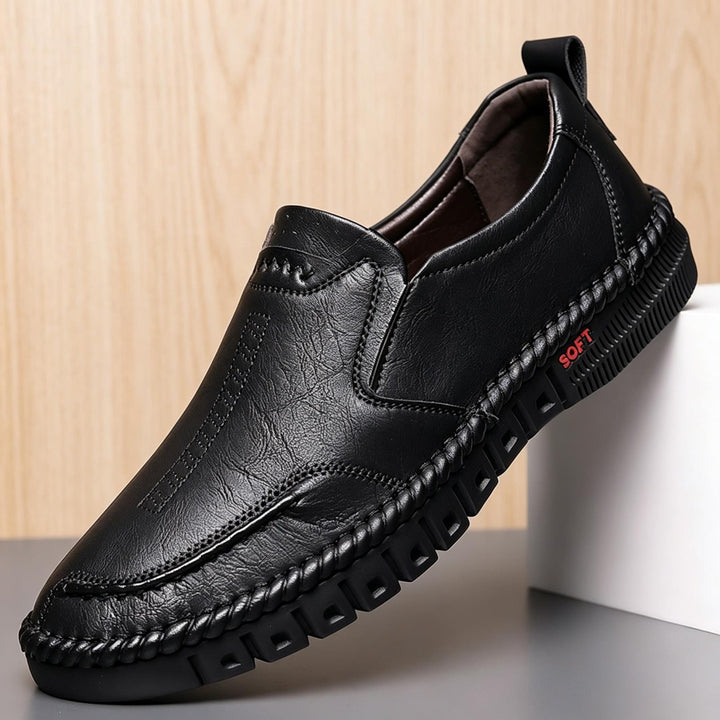Herren Bequeme Slipper aus Leder Drune