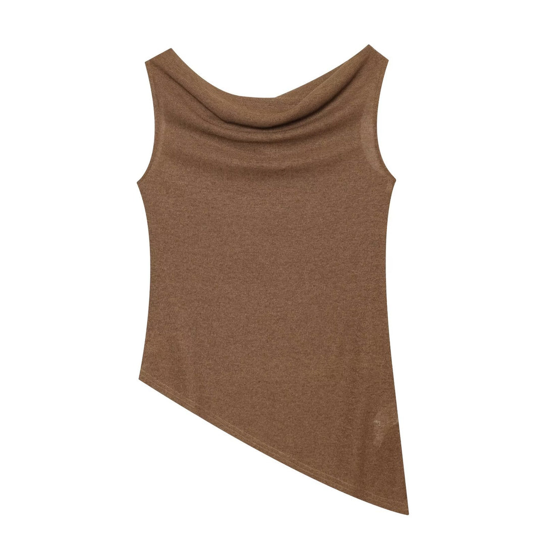 Damen Weite Strickhose mit hoher Taille und ausgestelltem Bein Drune