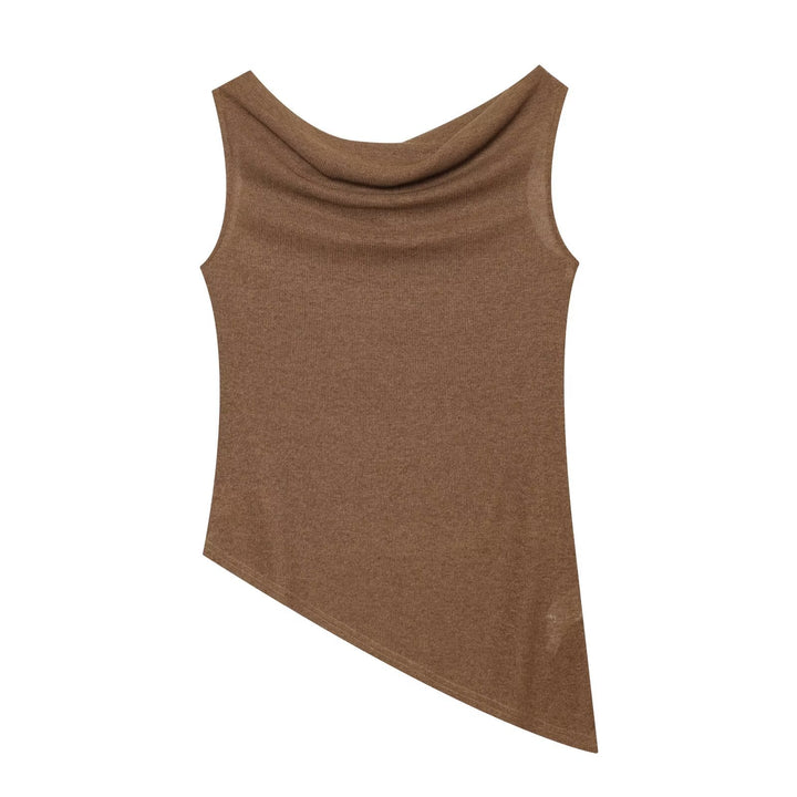 Damen Weite Strickhose mit hoher Taille und ausgestelltem Bein Drune