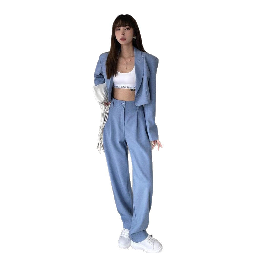 Damen Elegantes und modernes Blazer-Hosen-Set Drune