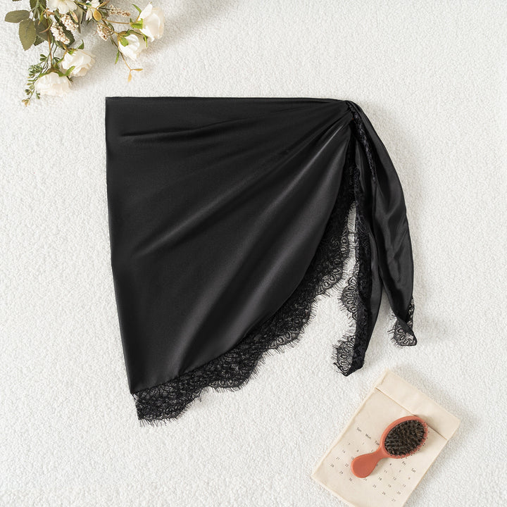 Damen Strandtuch mit Spitzenbesatz Drune