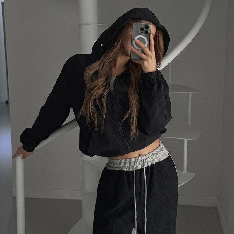 Damen kurze sportliche Jacke Drune