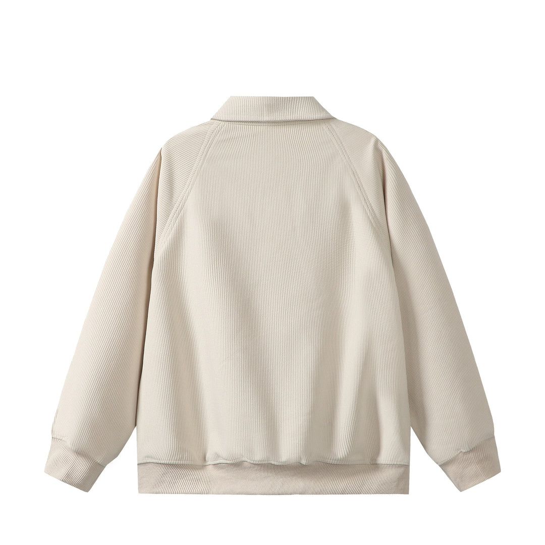 Unisex Halbzip‑Sweatshirt mit Waffelstruktur und Kängurutasche Drune