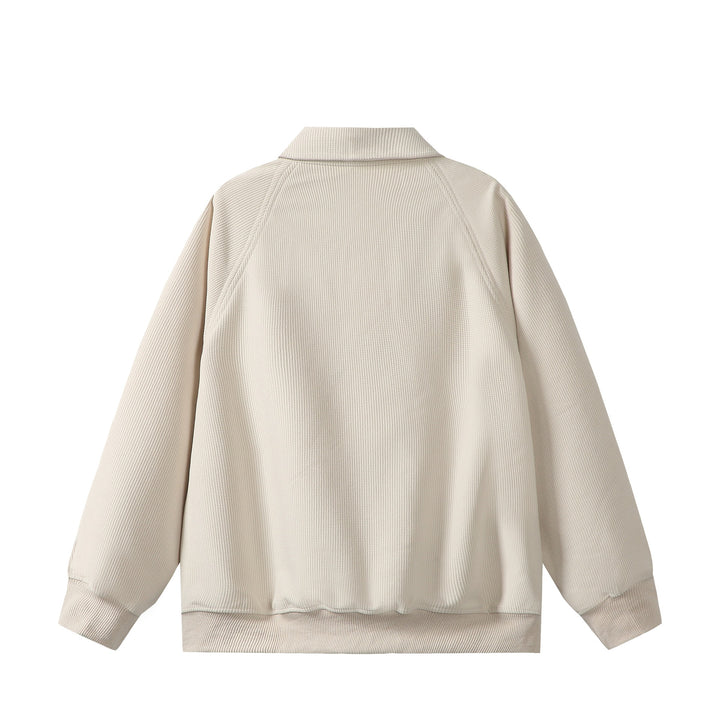 Unisex Halbzip‑Sweatshirt mit Waffelstruktur und Kängurutasche Drune
