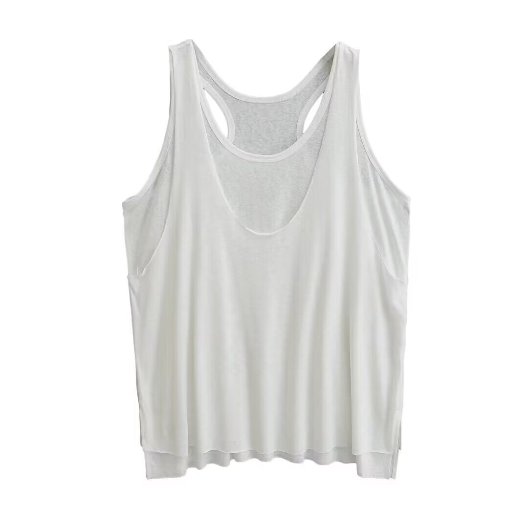 Damen sportliches Tanktop mit asymmetrischem Rückendesign Drune