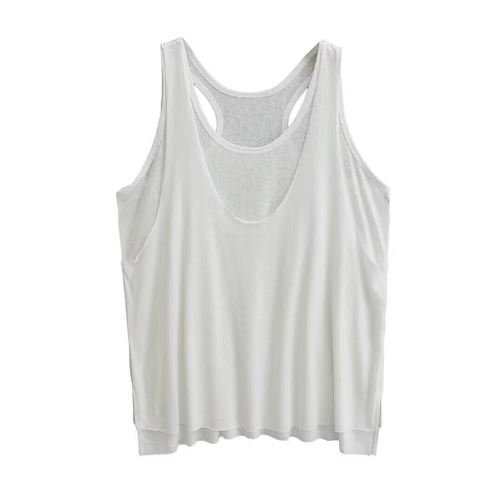 Damen sportliches Tanktop mit asymmetrischem Rückendesign Drune