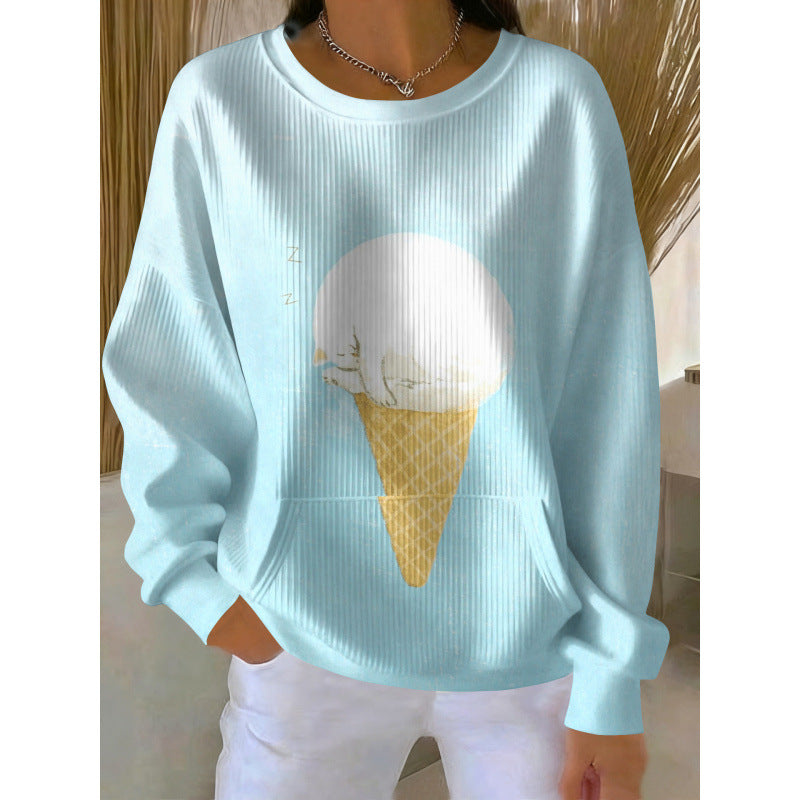 Damen Gemütlicher Pullover Drune