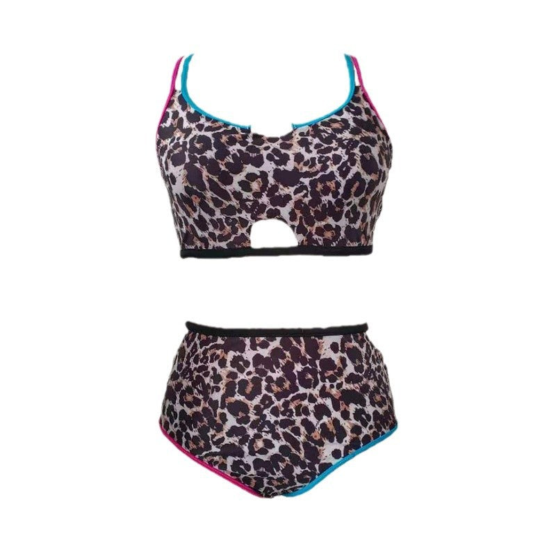 Damen Hochtailliertes Bikini-Set mit sportlichem Design Drune